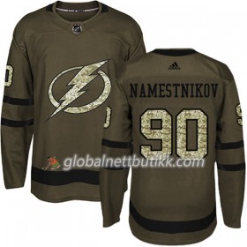 Tampa Bay Lightning Hockeydrakt Vladislav Namestnikov 90 2017-2018 Camo Grønn Adidas Authentic - Herre